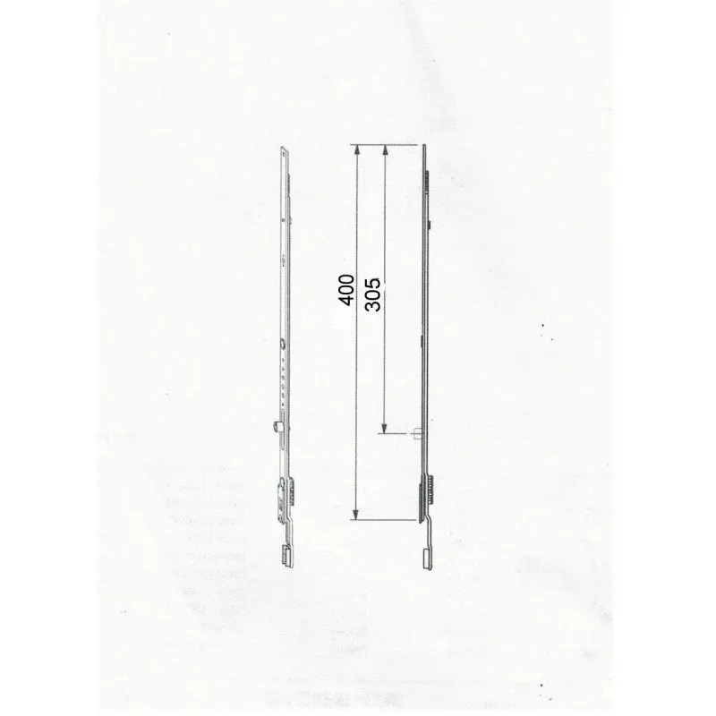 prolongateur 1 galet en 400 mm